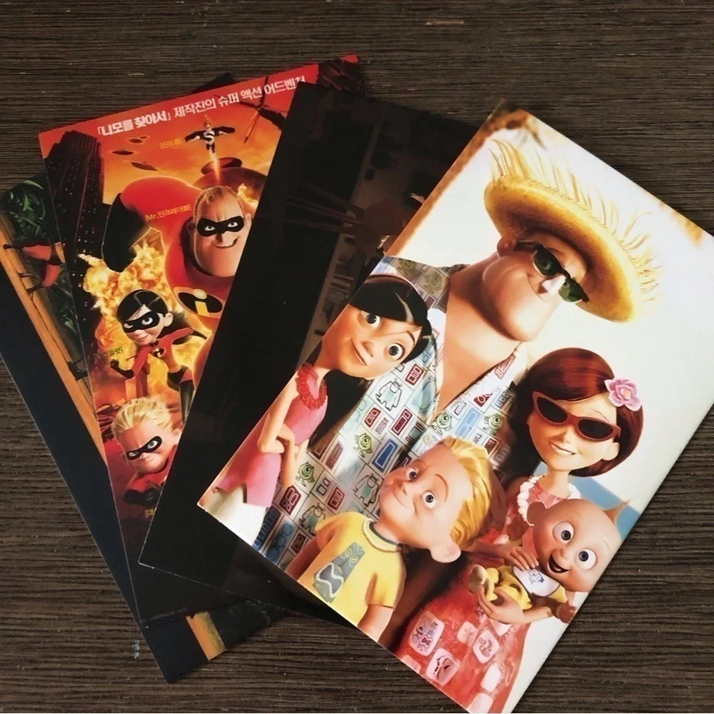 Disney Pixar Movie Postcards: The Incredibles 4 pack.